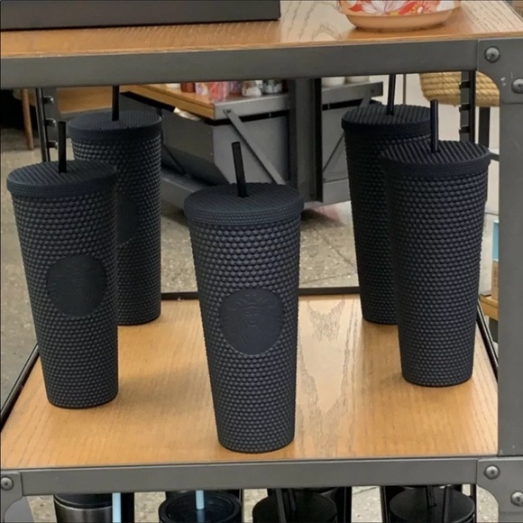 NEW Starbucks 2021 Matte Black Studded Tumbler - Picture 4 of 4